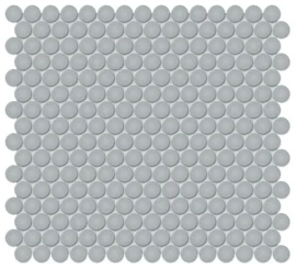 Nantucket Blue 3/4″ Penny Round Mosaic Matte