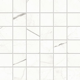 Beyond Calacatta Classic White 2×2 Mosaic Matte