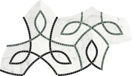 Waterjet Stone Mosaics Pine 8×14 Vine Mosaic Honed Waterjet Stone Mosaics Pine 8×14 Vine Mosaic Honed
