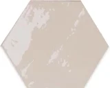 Zellige Hexa Nude 4×5 Hexagon Field Tile Glossy