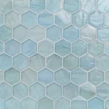 2″ Hexagon Mosaic Pearl