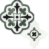 Waterjet Stone Mosaics Pine 16×16 Fleur Mosaic Polished