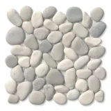 Pebble Cloudburst Natural 12×12 Perfect Pebble Mosaic Matte