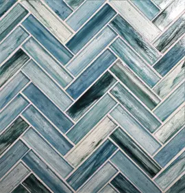 Tozen Iodine 1×4 Herringbone Mosaic Natural Tozen Iodine 1×4 Herringbone Mosaic Natural