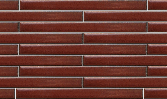 Arcaico Border Reddish Brown 1×9 Field Tile Bright