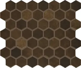 Studio Haven Espresso 1-1/2″ Hexagon Mosaic Matte