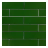 TrueTones Ceramics Lauren Green Crackle 2×8 Field Tile Crackle