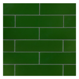 TrueTones Ceramics Lauren Green Crackle 2×8 Field Tile Crackle