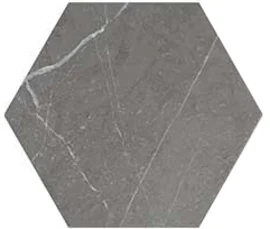 Love Affairs Petra Charcoal 8×9 Hexagon Field Tile Matte