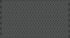 Unglazed Mosaics – Porcelain Black 1″ Penny Round Mosaic