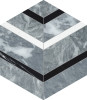 Waterjet Stone Mosaics Monochromo 5×6 Hexo Mosaic Honed
