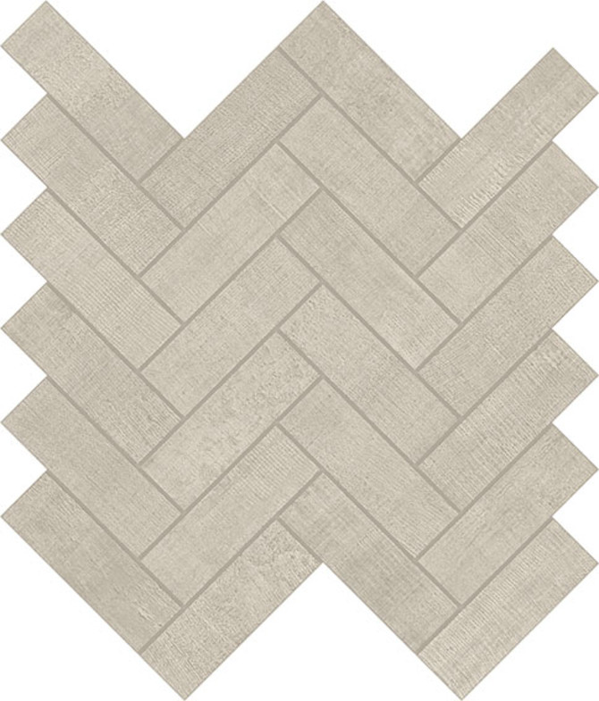 Fray Pearl 1×4 Herringbone Mosaic Matte