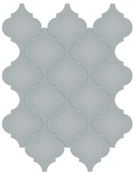 Nantucket Blue 10×13 Beveled Arabesque Mosaic