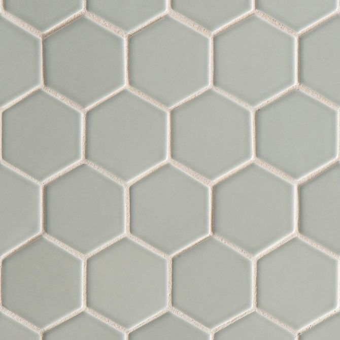 6th Avenue French Clay 2×2 Hexagon Mosaic Glossy