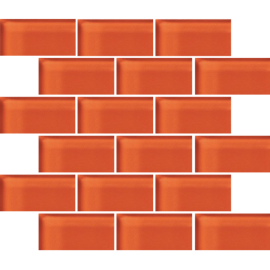 Glass Blox Orange Sizzle 2×4 Mosaic