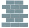 Artezen Classic Blue 2×4 Brick-Joint Mosaic Glossy