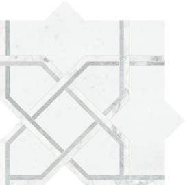 Waterjet Stone Mosaics Dove 10×10 Madina Mosaic Honed