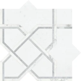Waterjet Stone Mosaics Dove 10×10 Madina Mosaic Honed