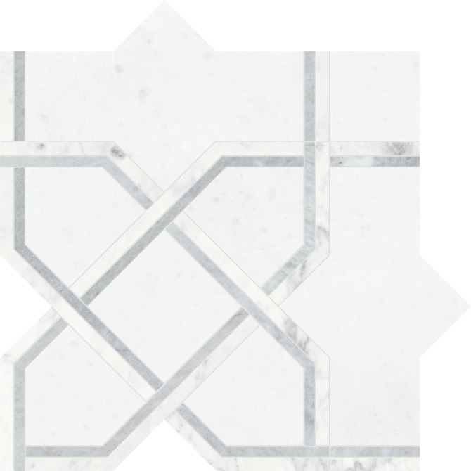 Waterjet Stone Mosaics Dove 10×10 Madina Mosaic Honed