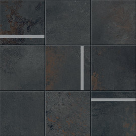 Alchemy Magnet 4×4 Glass Mosaic Matte with Glass Rods