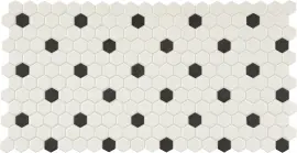 Unglazed Mosaics – Porcelain Retro 1″ Hexagon Mosaic
