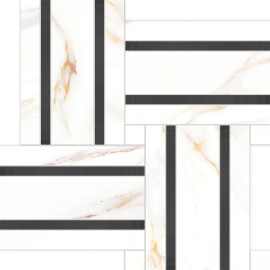 Cava Bianco 12×12 Basketweave Mosaic Satin Rectified