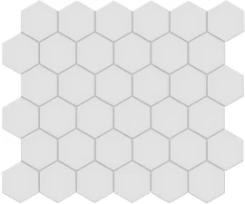 Nantucket Silver 2″ Hexagon Mosaic Matte Nantucket Silver 2″ Hexagon Mosaic Matte