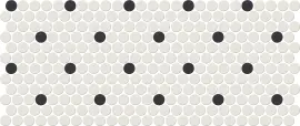 Unglazed Mosaics – Porcelain Retro Dot 1″ Penny Round Mosaic