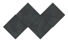Albany Black 12x 12 Plain Decorative Tile