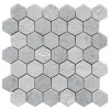 Frio White 2″ Hexagon Mosaic
