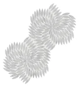 Olynthos Carrara 10×16 Simple Leaf Swirl Mosaic