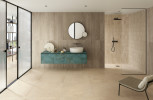 Materica Corda 32x32 Matte, 9x18 and Stile Mosaic, and Meet Allure Hazel 8x48