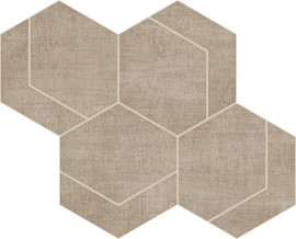 Fray Taupe 6×7 Hexmark Mosaic