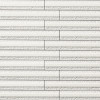 EcoCarat Granas Line White 1×3 Internal Corner Mosaic