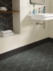 Neoconcrete White 12x24 Light Polished and Charcoal 3D Cube Mosaic