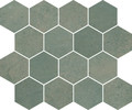 Tuscany Green 10×12 Hexagon Mosaic Matte
