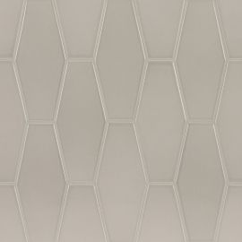 6th Avenue Fog 2×6 Long Hexagon Mosaic Glossy
