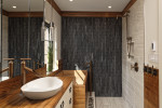 Cladding Silver Quartzite Crescent V Tile