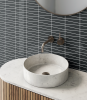 Glass Essentials Graphite Gloss Waveline Mosaic