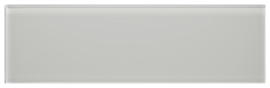 Glass Essentials Fog 4×12 Field Tile Glossy Glass Essentials Fog 4×12 Field Tile Glossy