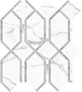 La Marca Statuario Nuovo 13×12 Modella Mosaic Polished