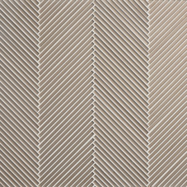 Bristol Brown 3/16×4-7/8 Herringbone Mosaic Silk