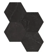 La Marca Nero Venato 6″ Hexagon Polished