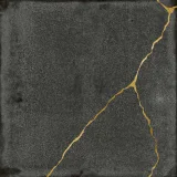 Enso Graphite 5×5 Kintsugi Field Tile Matte