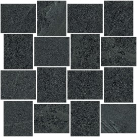 Milestone West Black 2×3 Mosaic Matte Rectified