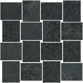 Milestone West Black 2×3 Mosaic Matte Rectified