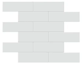 Nantucket Silver 2×6 Brick Mosaic Glossy Nantucket Silver 2×6 Brick Mosaic Glossy