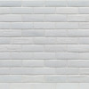 Elements Bright White 1×3 Brick Mosaic Silk