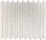Bijoux White Gloss 13×11 Mini Herringbone Mosaic Gloss