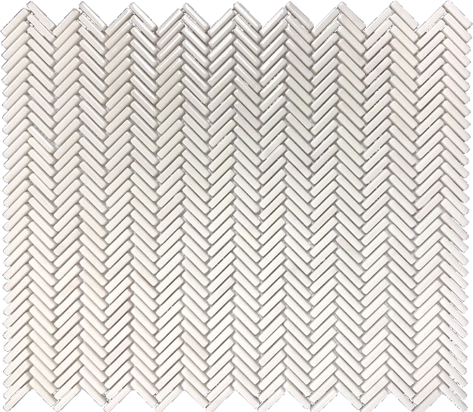 Bijoux White Gloss 13×11 Mini Herringbone Mosaic Gloss
